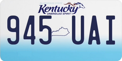 KY license plate 945UAI