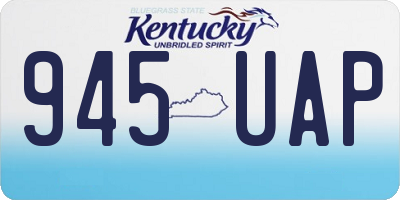 KY license plate 945UAP