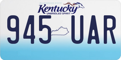 KY license plate 945UAR