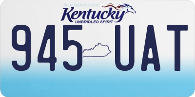 KY license plate 945UAT