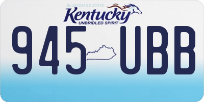 KY license plate 945UBB