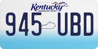 KY license plate 945UBD