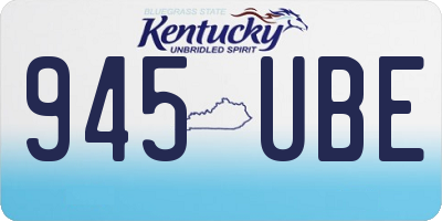 KY license plate 945UBE
