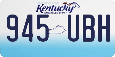 KY license plate 945UBH