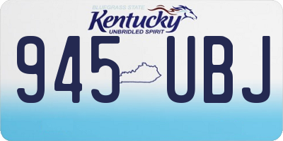 KY license plate 945UBJ