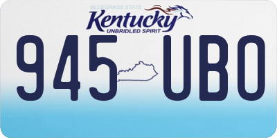 KY license plate 945UBO