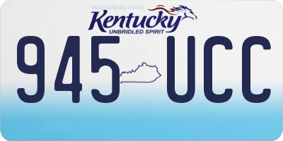 KY license plate 945UCC