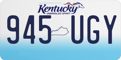 KY license plate 945UGY