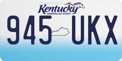 KY license plate 945UKX