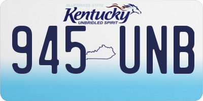 KY license plate 945UNB