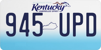 KY license plate 945UPD