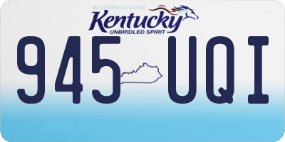 KY license plate 945UQI