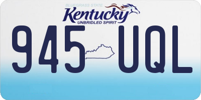 KY license plate 945UQL
