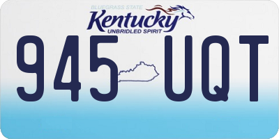 KY license plate 945UQT