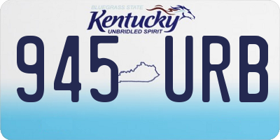 KY license plate 945URB