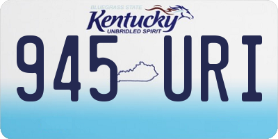 KY license plate 945URI