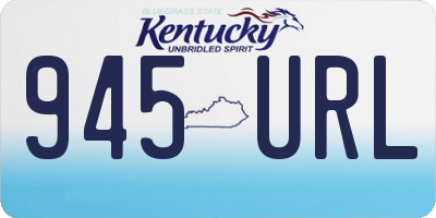 KY license plate 945URL