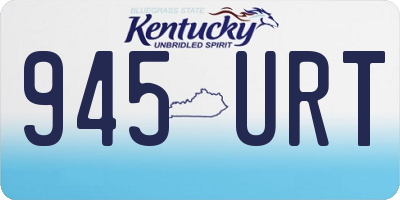 KY license plate 945URT