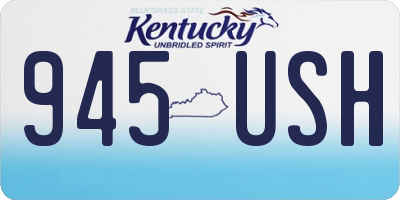 KY license plate 945USH