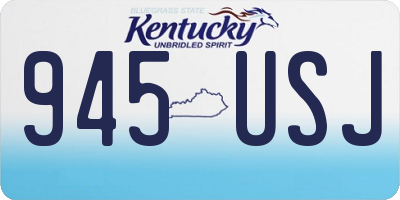 KY license plate 945USJ