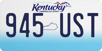 KY license plate 945UST