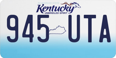 KY license plate 945UTA