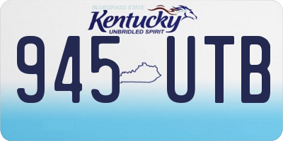 KY license plate 945UTB