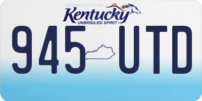 KY license plate 945UTD