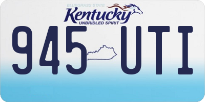 KY license plate 945UTI