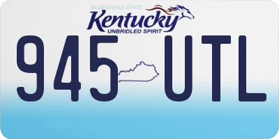 KY license plate 945UTL