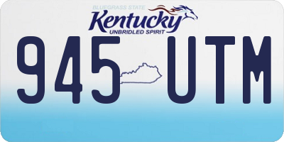 KY license plate 945UTM