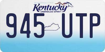 KY license plate 945UTP