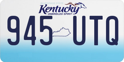 KY license plate 945UTQ