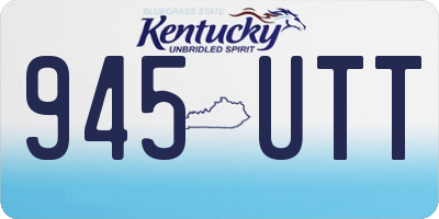 KY license plate 945UTT