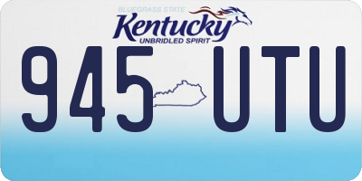 KY license plate 945UTU