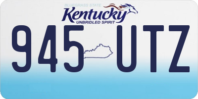 KY license plate 945UTZ