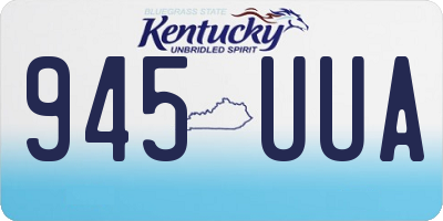 KY license plate 945UUA