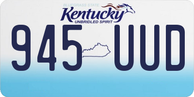 KY license plate 945UUD