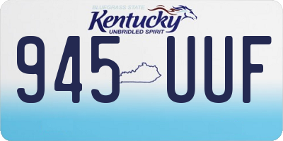 KY license plate 945UUF