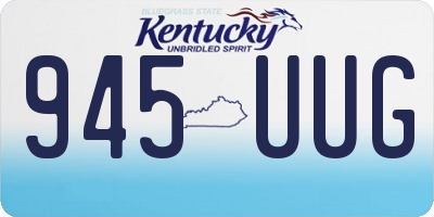 KY license plate 945UUG