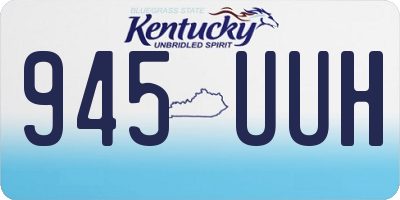 KY license plate 945UUH