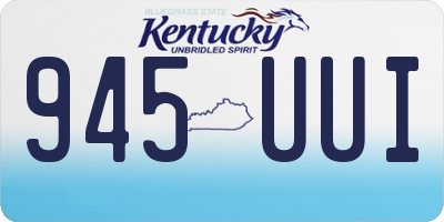KY license plate 945UUI