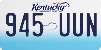 KY license plate 945UUN