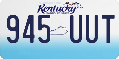 KY license plate 945UUT