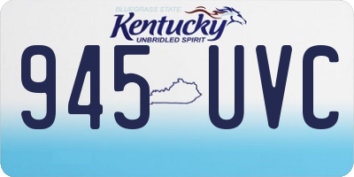 KY license plate 945UVC