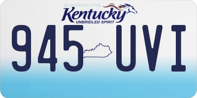 KY license plate 945UVI