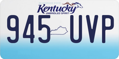 KY license plate 945UVP
