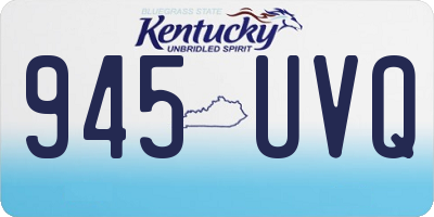 KY license plate 945UVQ
