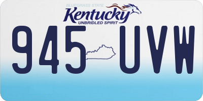 KY license plate 945UVW