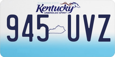 KY license plate 945UVZ